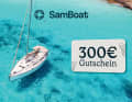 Bon d'achat de 300 euros de SamBoat Partez en croisière dans les plus belles régions de location du monde : Sur le portail en ligne SamBoat, vous avez le choix entre plus de 50.000 bateaux de prestataires privés et professionnels dans le monde entier - et ce avec la garantie du meilleur prix ! Le bon n'est pas lié à un prix minimum de location et est valable pendant un an.