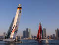 L'équipe de Germany SailGP à l'entraînement à Abu Dhabi