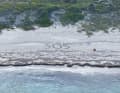 Cinematic and undoubtedly the picture of the week: a stranded person was able to draw attention to himself with this distress signal