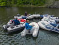 Nicely lined up for the photo: the dinghies had to show what they can do on four test days