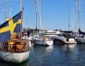 Summer atmosphere in Arkösund.