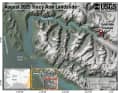 Carte du fjord Tracy Arm.