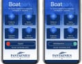 Due smartphone mostrano l'interfaccia utente dell'app di prenotazione di Boatpark, sulla quale i proprietari possono controllare direttamente l'occupazione dei loro box tramite cursori digitali.