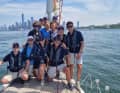 L'équipage du « Walross 4 » de l'Association académique de voile de Berlin.