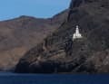 Der Leuchtturm von Dona Amélia in Westen der Insel São Vicente.