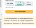 Il est possible de calculer et de comparer différentes plages horaires de départ ou d'arrivée.