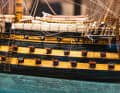 Model of the HMS "St. George" with its three gun decks.