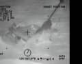 Die havarierte Yacht. Aufnahme aus dem Rettungshubschrauber.