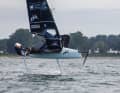 Philipp Buhl si allena con la falena prima di Schilksee