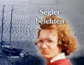 Leser Timm Weski 1976, im Hintergrund der Stagsegelschoner.