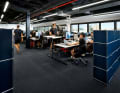 Normally "super secret": the offices of the Swiss team Alinghi Red Bull Racing