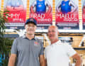Jimmy Spithill (AUS), CEO de l'équipe Red Bull Italy SailGP et Hans-Peter Steinacher (AUT), CEO de Marina Monfalcone au centre de sport de compétition.