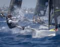 Finora il campo di regata ha riscosso un buon successo tra tutte le classi che qui disputano la regata preolimpica.