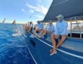 Spannende Bildausschnitte, die mit normalen Kameras nicht möglich sind. Die Aufnahme entstand beim Rolex Swan Cup auf der Kante der Swan 128 "Raijin" mit einem nur zur Hälfte ausgefahrenen 114cm Selfie Stick. Ergebnis: überzeugend.