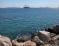 The "Sea Cloud II" off Spetses.