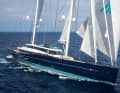85 Meter: "Aquijo" segelt vor Palma de Mallorca