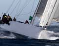 With sail number SYD 7 as a blue water yacht at the regatta premiere in the 80th Rolex Sydney Hobart Race: Jost Stollmann's Solaris 80rs "Alithia".