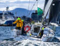 Il "Rockall VIII" guardando la poppa all'arrivo a Hobart