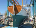 "Tally Ho" nella gru di Port Townsend, Washington