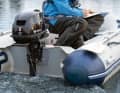 The Tohatsu MFS5DD on the test dinghy