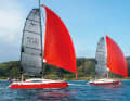 The rigs and sails of the comparison boats were identical, the conditions beyond the reefing limit