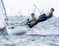 Le prestazioni di Martin Wrigley e Bettine Harris nei primi due giorni di 470 della Kieler Woche, terzo evento del Grande Slam velico in cinque parti, sono state impeccabili.