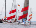 The Topcats managed at least two races in light winds.