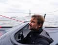 Boris Herrmann se dirige vers la ligne de départ à bord du « Malizia 4 ».