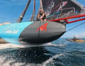 This dream photo of two "flying comrades" was taken by Team Malizia's on-board reporter Flore Hartout.