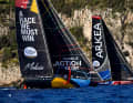 Team Malizia protests against Team Paprec Arkéa.