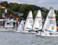 Dopo le regate sul Mar Baltico, i giovani regatanti della classe RS Aero 5 hanno partecipato anche alla regata dimostrativa sul fiume Trave.