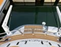 Narrow stern: Small platform, less speed before the wind, and instead of a garage there are davits