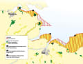 The potential landscape and existing protected areas on the Baltic Sea