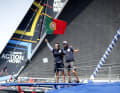 Die 38-jährige Profiseglerin und Mutter wirbt stets leidenschaftlich für ihr Heimatland Portugal, wohin das Hauptquartier von The Ocean Race Anfang 2028 umziehen wird.
