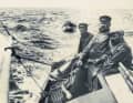 I fondatori della SCOe durante una gita in barca a vela; in primo piano: Arthur Weiss.