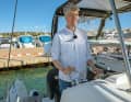 The skipper is well elevated, so throwing a line over or something similar is out of the question