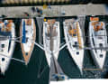 The perspective from the mast illustrates the proportions in the popular ten-metre class, even if the optics are somewhat distorted