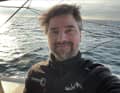 Boris Herrmann's self-portrait at the start of his second Vendée Globe