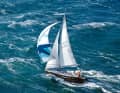 Strong: "Düsselboot" with a lot of wind on the beam. Weak: The thin 7/8 rig broke several times.