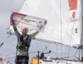 The proud soloist after sailing 3247.17 nautical miles over ground.