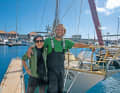 Farewell photo in the harbour of La Gomera. From here it's off to the Cape Verde Islands
