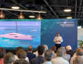 Yann Masselot, directeur commercial, a présenté le Frist 30 ce matin lors de la traditionnelle conférence de presse de Beneteau à Cannes.