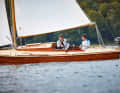The whaleboat can be comfortably operated by two people. It is also considered suitable for single-handed use