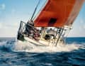 Under sail in the tropics. Since its construction, "Wanderer III" has been travelling the world