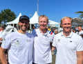The Ilca-7 trio (from right): Hermann Tomasgaard, Jean-Baptiste Bernaz and Philipp Buhl form an ambitious training group in the battle for the Marseille Olympic medals