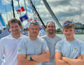 Il quartetto "Sign for Com" per la Transat Québec Saint-Malo (da destra): Melwin Fink, Simon Koster, Hendrik Witzmann e Lennart Burke