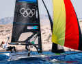 Marla Bergmann and Hanna Wille were in third place after three races at their Olympic premiere