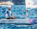Ilca-7 helmsman Philipp Buhl takes a look at the course for his first races
