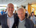 Beim NRV-Abschiedsfest für die Marseille-Olympioniken traf Achim Griese auf WIndsurf-Weltmeister Sebastian Kördel