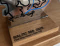 Der Preis fürs erste Boot im Ziel.